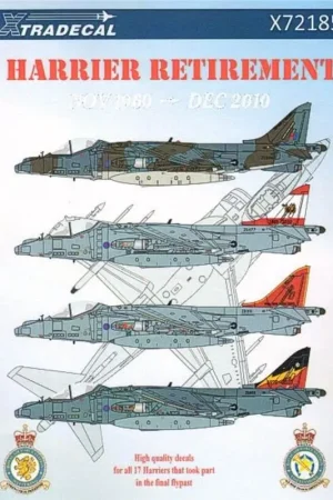 Direct Verzonden Sticker UK Air Arm Update Harrier Retirement17 Decal