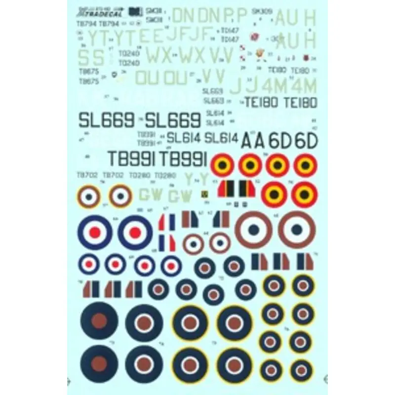 Sticker Supermarine Spitfire MkXVIe11 High Back Decal Superprijs