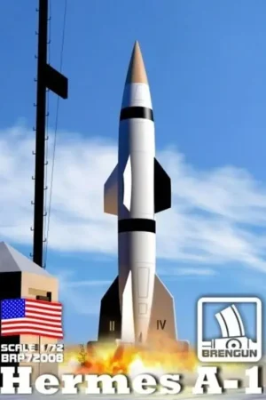 Hermes A1 rocket --- Plastic kit with PE parts Schaalmodel Express Levering