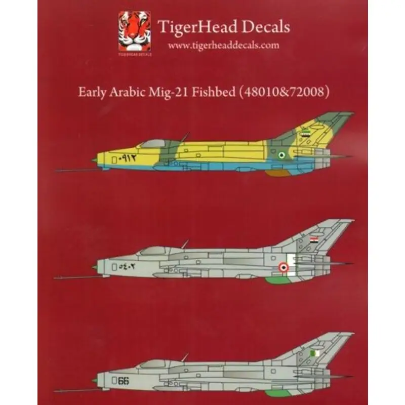 Sticker Early Arabic Mig -21 F13 Fishbeds Decal Gratis Retour