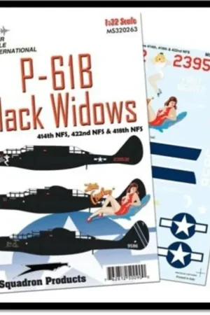 Sticker Northrop P -61B Black Widow 414th , 418th / 422nd NFS Decal Shop Nu