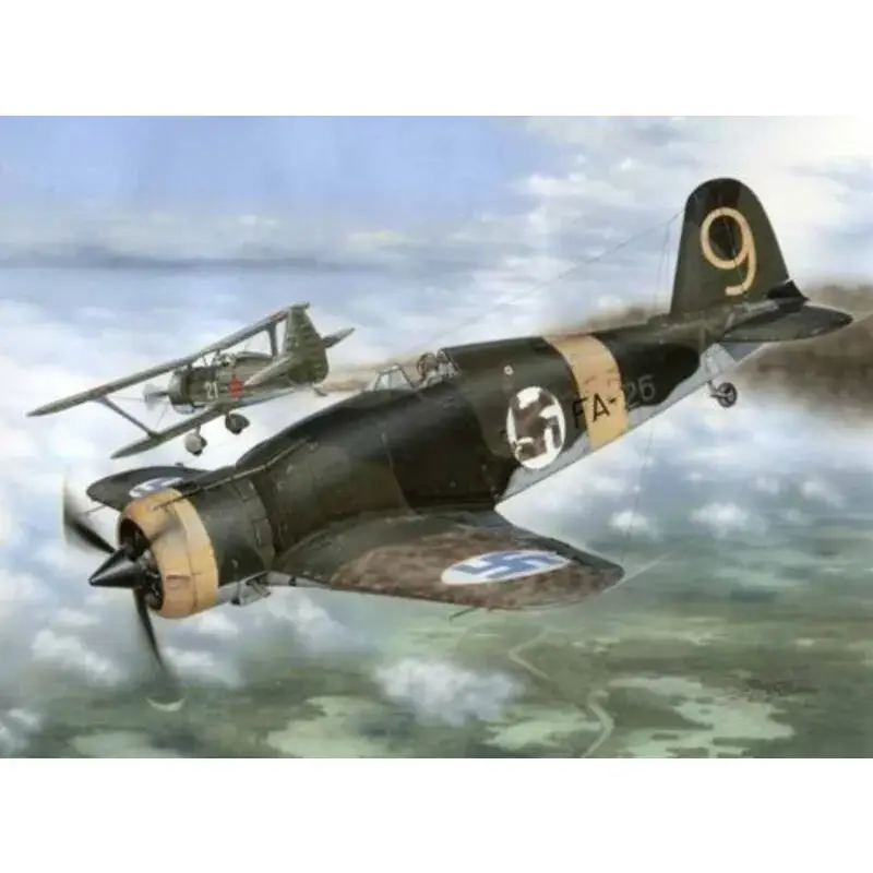 Lage Prijs Fiat G.50 -II in Finnish service . Finland , like David against Goliath, threatened This Soviet Union by Stalin , was purchasing