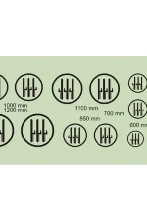 Express Levering Sticker Italian Air Force WWII Insignia (diameter: 600;700;850;1000;1100;1200 mm), 2 sets