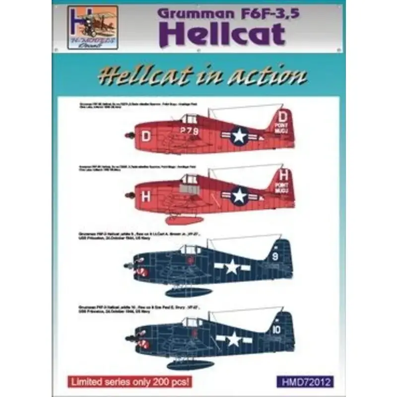 Finale Uitverkoop Sticker Grumman F6F-5 Hellcat In Action, Pt.2 Decal