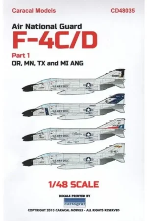 Hoge Kwaliteit Sticker Air National Guard F-4C/F-4D Phantom II Part 1: Our first decal sheet in a new series for the Phantom. This sheet provid