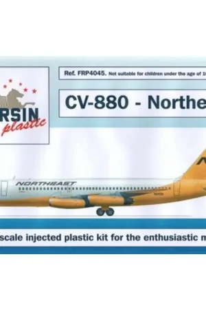 Convair 880 Northeast Yellowbird laser / silk-screened decals 1/144 - F-rsin Plastic P4045 Premium
