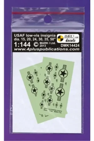 Laatste Kans Sticker USAF Low-vis current Insignia 2 sets 1/144 - 1 Mark Guide K14424 Decal