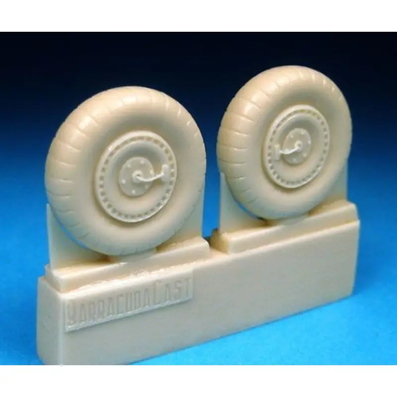 Must-Have WWII Russian Fighter mainwheels. This set contains a pair of highly detailed, accurate resin mainwheels as fitted to the Mikoyan