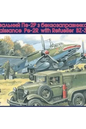 Snelle Levering Petlyakov Pe-2R Reconnaissance with Refueller BZ-38 Schaalmodel