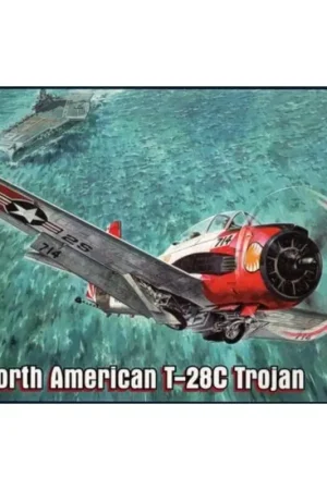 North-American T-28C Trojan Schaalmodel Beperkte Voorraad