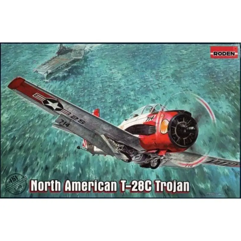 North-American T-28C Trojan Schaalmodel Beperkte Voorraad