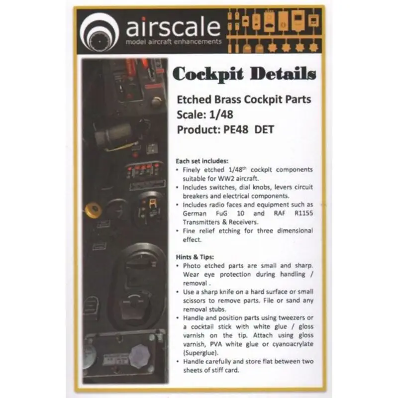 Details cockpit. German, RAF and U.S. components suitable for purpose MOST aircraft from any country - Radio faces and equipment Direct Verzonden