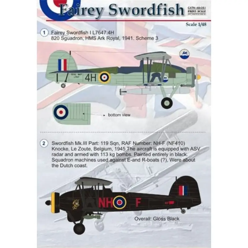 Rechtstreeks Van De Fabrikant Sticker Fairey Swordfish Decal
