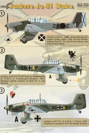 Lage Prijs Sticker Junkers Ju 87 Stuka