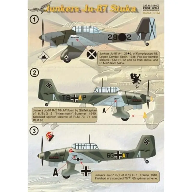 Lage Prijs Sticker Junkers Ju 87 Stuka