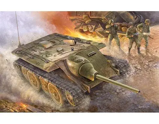 Aanbieding Trumpeter 1/35 German Entwicklungsfahrzeug E 10 Hetzer