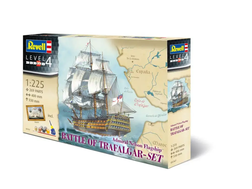 Revell 1/225 Battle of Trafalgar Geschenkset Direct Beschikbaar