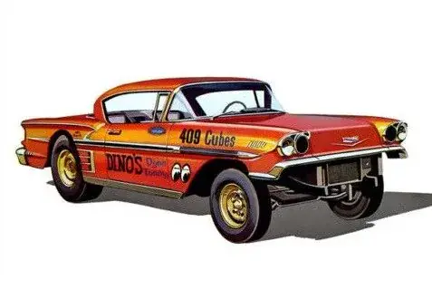 AMT 1/25 1958 Chevrolet ''Ala Impala'' Flitsaanbieding