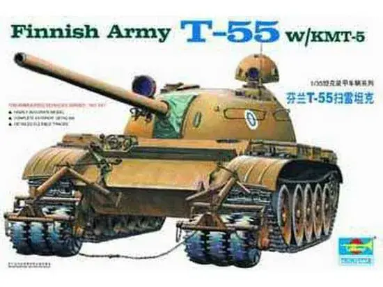 Betaalbaar Trumpeter 1/35 Finnish Army T-55 W/KMT-5