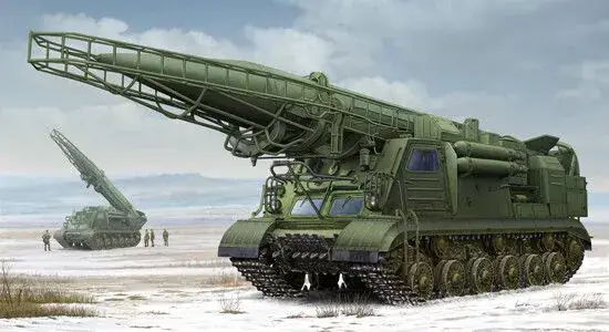 Merkproduct Trumpeter 1/35 Ex-Soviet 2P19 Launcher w/R-17 Missile(SS-1C SCUD B)of 8K14 Missile SystemD