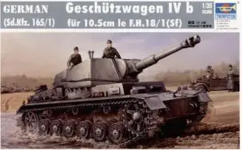 Weekendaanbieding Trumpeter 1/35 Geschutzwagen Ivb Sd.Kfz.165/1 with 10.5cm le FH18/1 (Sf) Gun