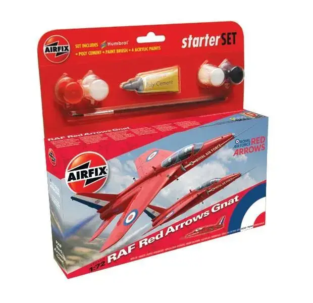 Snelle Levering Airfix - 1/72 RAF Red Arrows GNAF model-set