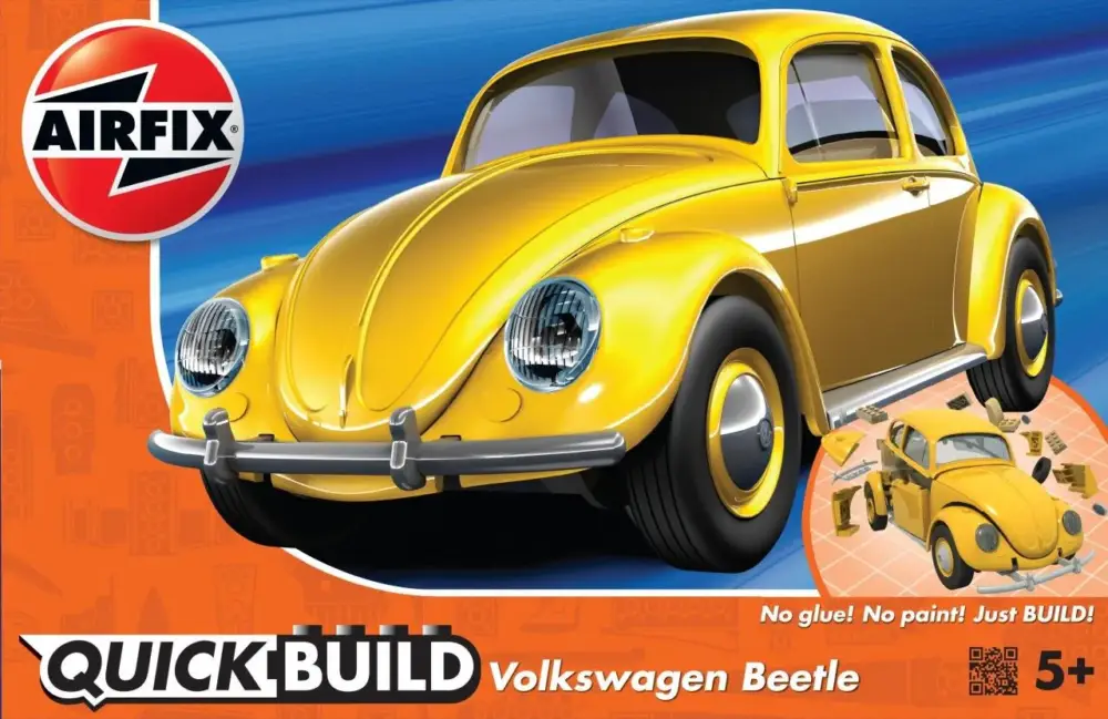 Airfix Quickbuild VW Beetle Geel Gecertificeerd