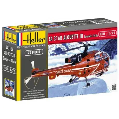 Heller 1/72 SA 316B Alouette lll Security Civile Beste Prijs