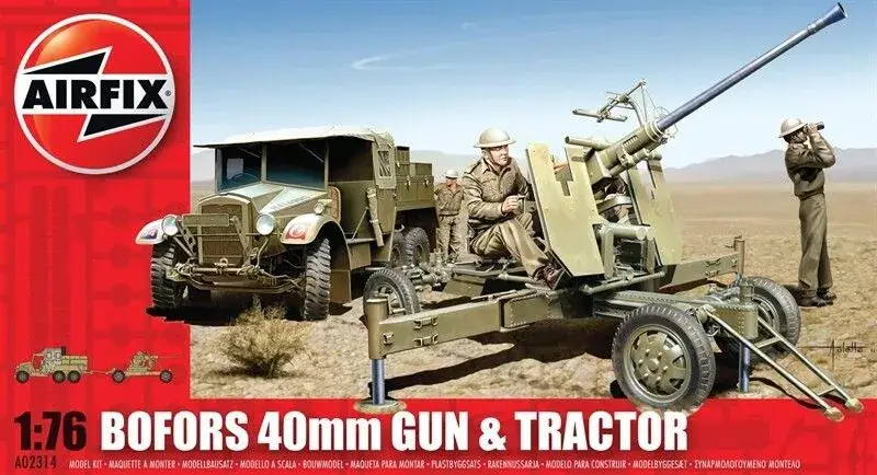 Uitverkoop Airfix 1/76 Bofors 40mm Gun & Tractor