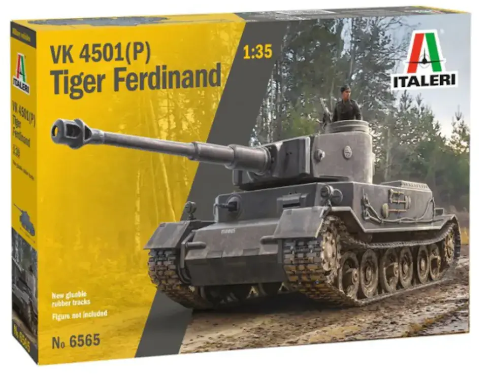 Italeri 1/35 WK 4501(P) Tiger Ferdinand Rechtstreeks Van De Fabrikant