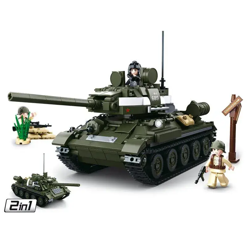 Veilige Betaling Sluban WWII - 2in1 Russian Tank (M38-B0689)