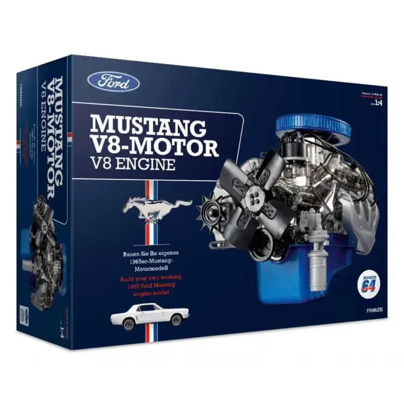 Franzis 1/4 Mustang V8 Engine kit Op = Op