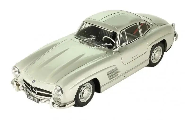 Laatste Versie IXO Collection - 1/8 Mercedes-Benz 300 SL - Zilver