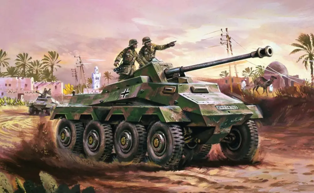 Betaalbaar Airfix 1/76 Sd.Kfz.234 Armoured Car