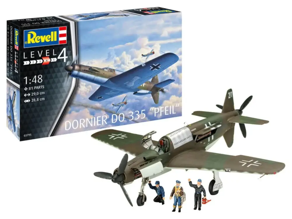 Revell 1/48 Dornier Do 335 Pfeil Betrouwbaar