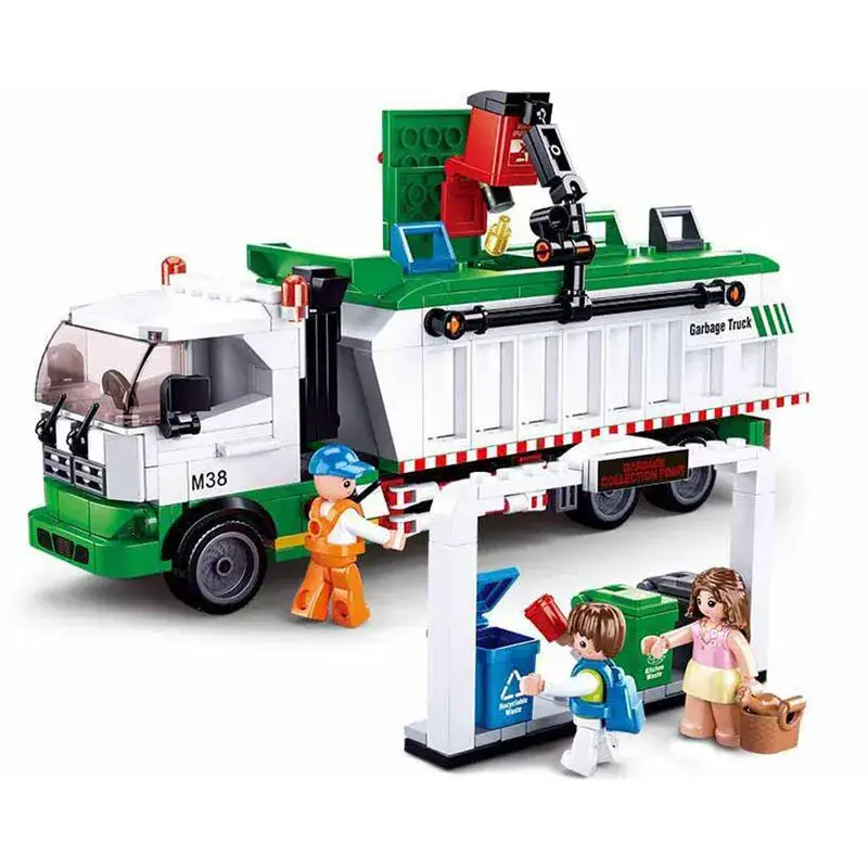 Sluban Garbage Truck bouwstenen set (M38-B0780) Weekendaanbieding