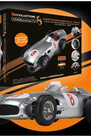 IXO Collection - 1/8 Mercedes Benz W196 NR. 8 (Juan Manuel Fangio) Gratis Retour