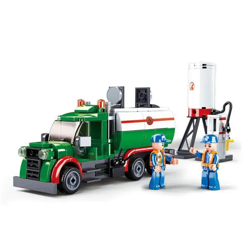 Sluban Tank Truck bouwstenen set (M38-B0878) Direct Verzonden