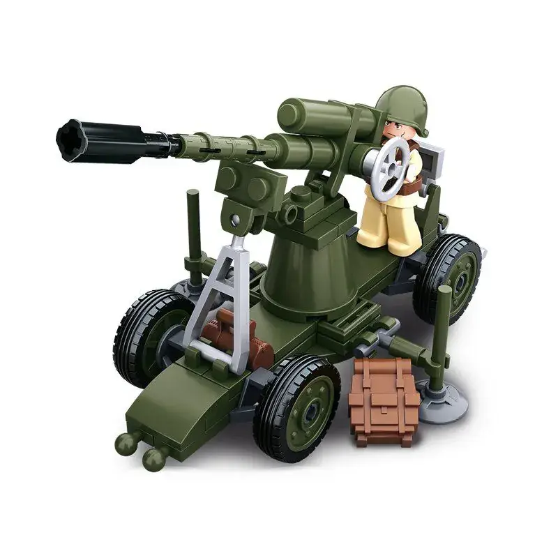 Seizoensaanbieding Sluban WWII - Air Defence Cannon bouwstenen set (M38-B0678C)