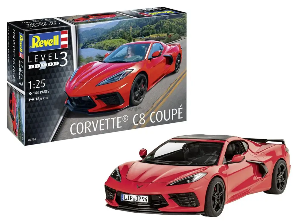 Revell 1/24 Corvette C8 Coupé Model Set Express Levering