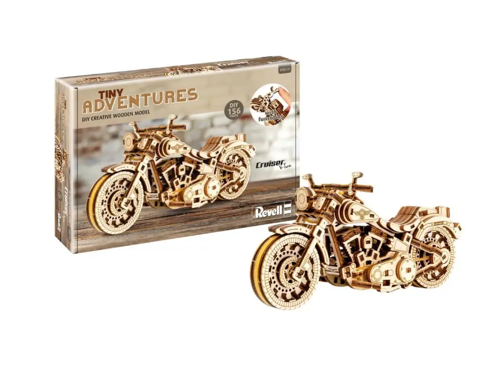 Revell Tiny Adventures - Cruiser V-Twin (houten bouwset) Shop Nu