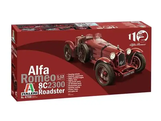 Alleen Vandaag Italeri 1/12 Alfa Romeo 8C/2300 Roadster 110th Anniversary Edition
