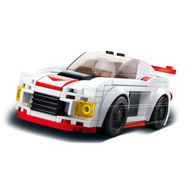 Finale Uitverkoop Sluban Sports Car Knight bouwstenen set (M38-B0633C)