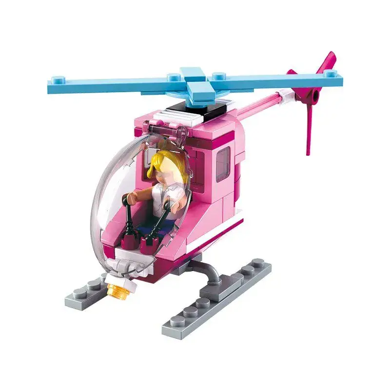 Koop Online Sluban Helicopter (Girl's Dream) bouwstenen set