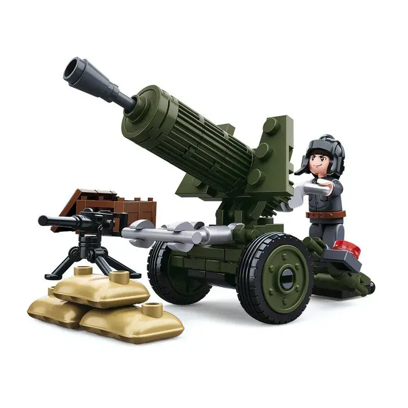 Rechtstreeks Van De Fabrikant Sluban WWII - Russian Artillery bouwstenen set (M38-B0678A)