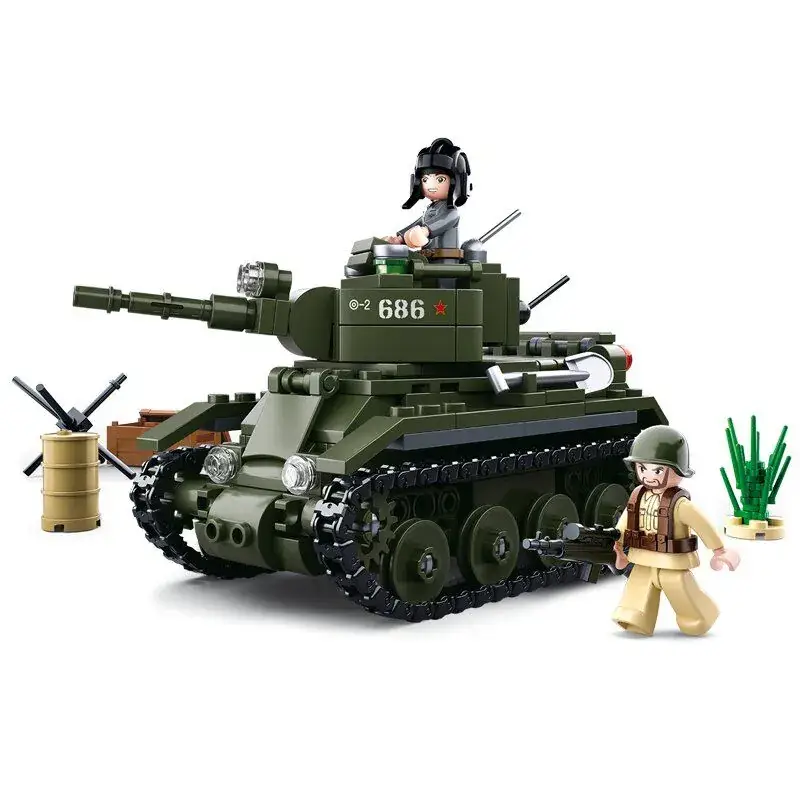 Sluban WWII - Russian light Tank (M38-B0686) Actieprijs