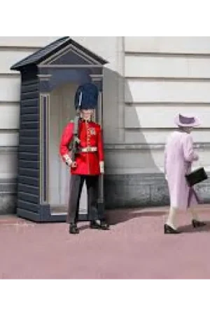 Finale Uitverkoop British Queen's Guards Grenadier & Lijm & Verf & Penseeltje -62800
