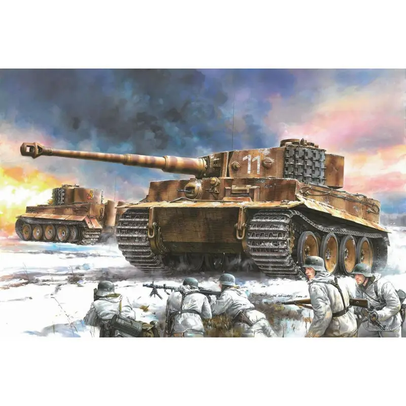 Koopje Pz.Kpfw.VI Ausf.E Tiger I Mid Production w/Zimmerits.Pz.Abt.506 Eastern Front 1944 -6624