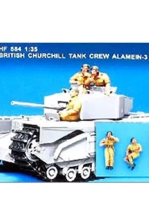 Aanbieding British Churchill Tank Crew Alamein HF584