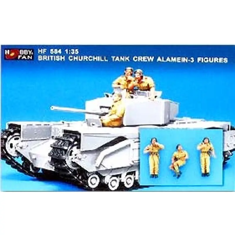 Aanbieding British Churchill Tank Crew Alamein HF584